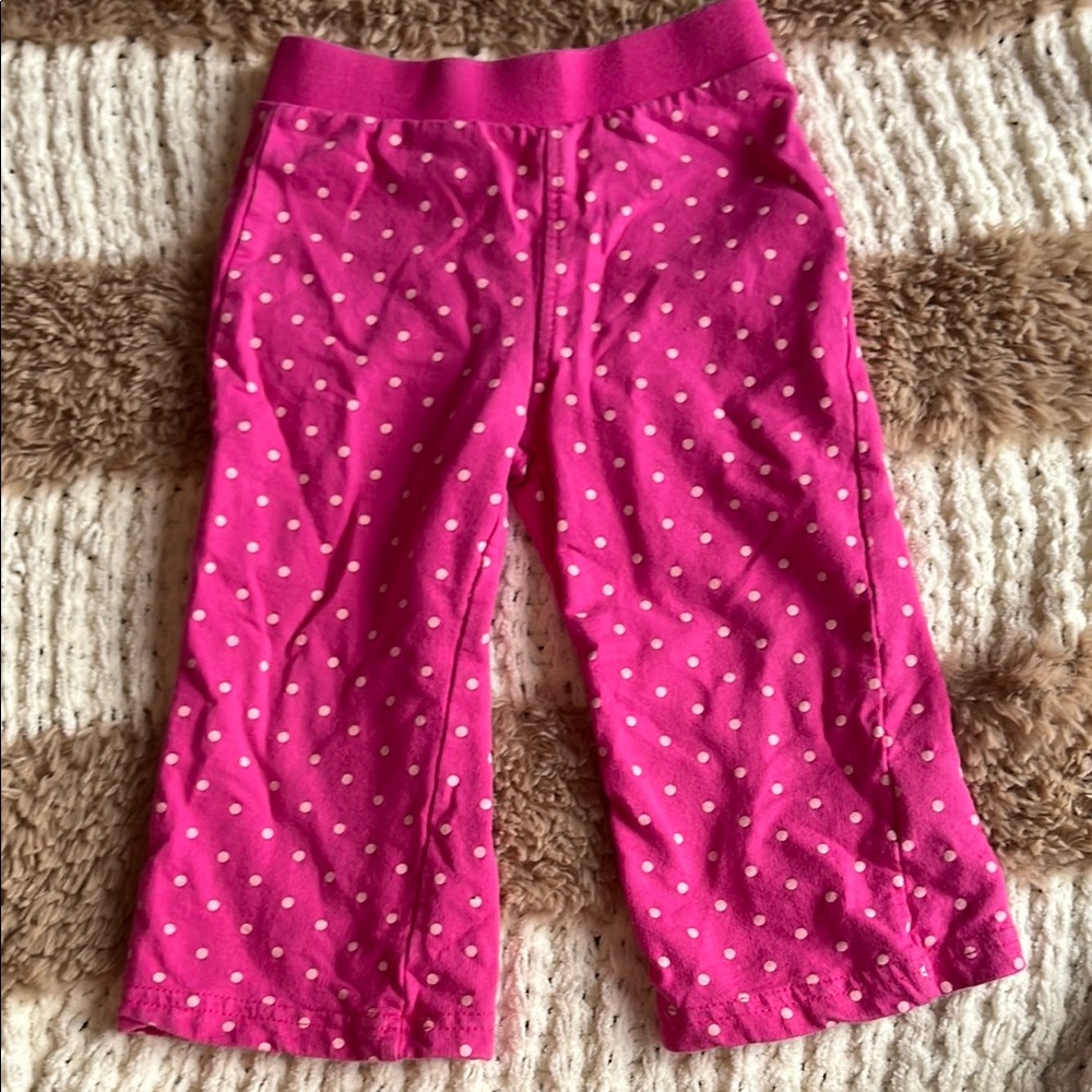 Pink Polka Dot Kids  Pants